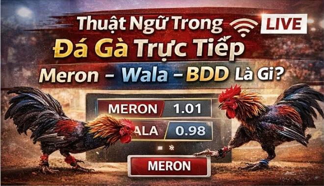 Thuật ngữ trong đá gà trực tiếp: Meron – Wala – BDD là gì?