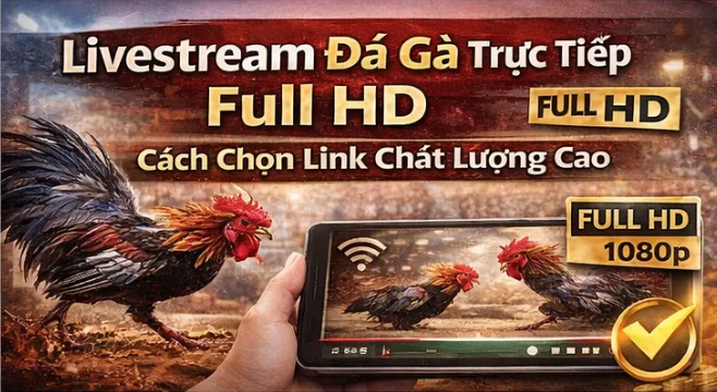 Livestream đá gà trực tiếp Full HD – Cách chọn link chất lượng cao